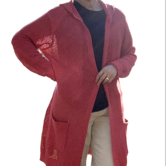 St. John’s Bay Cardigan Hooded Large - Picture 2 of 10